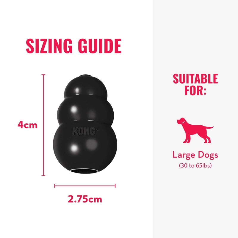 KONG Extreme Dog Toy - Fetch & Chew Toy - Treat-Filling Capabilities & Erratic Bounce for Extended Play Time Most Durable Natural Rubber Material - for Power Chewers - for Large Dogs (Pack of 2) - Image 3