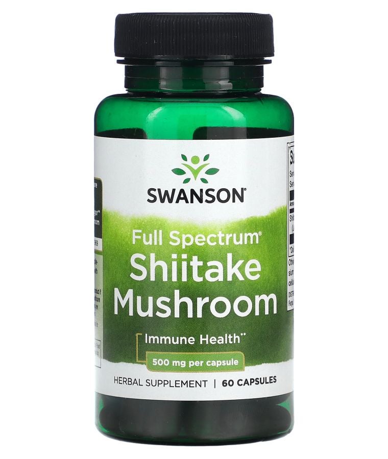 Full Spectrum Shiitake Mushroom 500 mg 60 Capsules