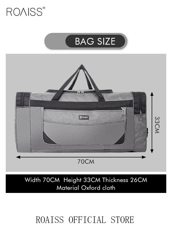 roaiss - Large-Capacity Shoulder Bag Outdoor Sports Portable Clothing Storage Bag Can Be Folded for Short Trips - Image 1