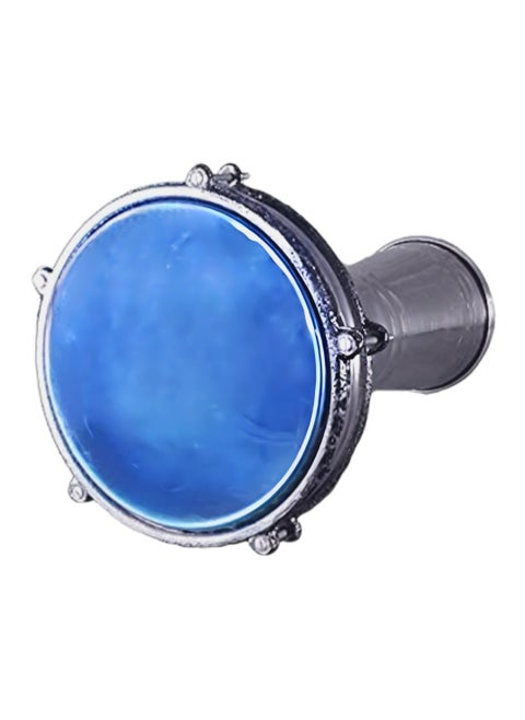 Lightweight Aluminum Turkish Tabla Darbuka Doumbek Drum 5 Pins with 20 cm Plastic Drumhead - Silver