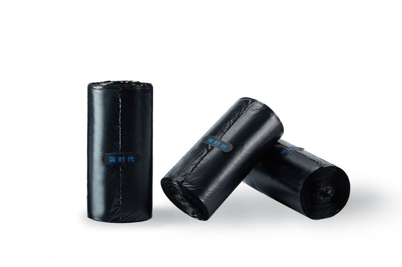 Wing Era Black Portable Garbage Bag Household Large Thick Kitchen Vest Plastic Bag Manufacturers - Image 1