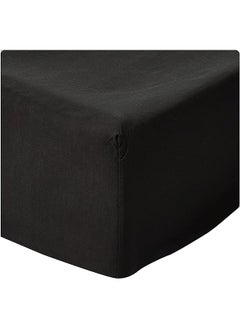 Elegant Comfort Premium Hotel Quality 1 Piece Fitted Sheet Luxury And Softest 1500 Thread Count Egyptian Quality Bedding Fitted Sheet Deep Pocket Up To 16Inch Wrinkle And Fade Resistant King Black  - Image 2