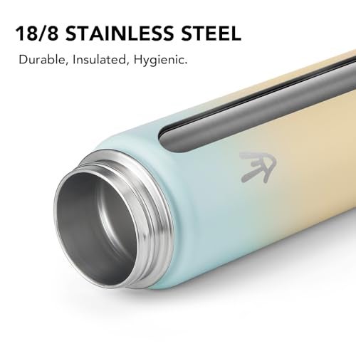 Enerbone 32 oz Insulated Water Bottle, Stainless Steel Bottle with Carrying Strap, Double-Wall Vacuum Insulation Design, Leakproof Sports Bottle with Straw, Keep Drinks Cold or Hot for Hours - Image 4
