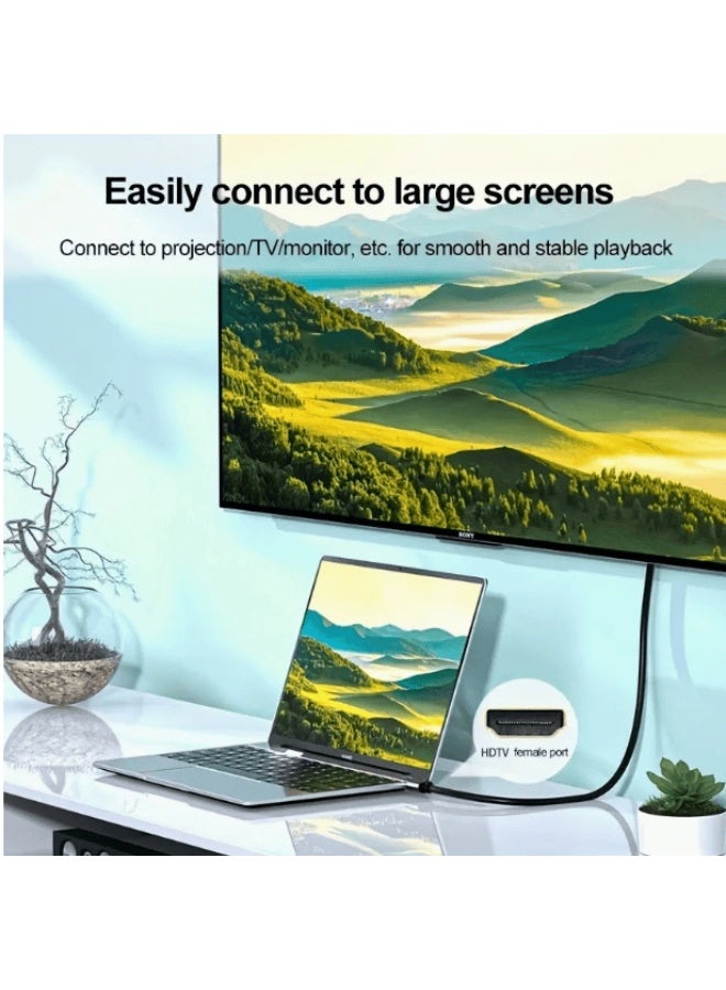 أتش دي كابل HDMI 8K 15M Ultra HD عالي السرعة 48 جيجابت في الثانية 2.1 سلك 8K يدعم HDR الديناميكي، متوافق مع Dolby لأجهزة MacBook Pro 2021، PS5/4، تلفزيون Samsung - Image 2