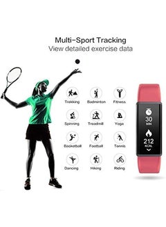 PROMASS Tracker Color Screen, Activity Tracker with Heart Rate Monitor Watch, IP68 Waterproof, Sleep Monitor, Pedometer Wristband for Women Men Kids,Pink  - Image 2