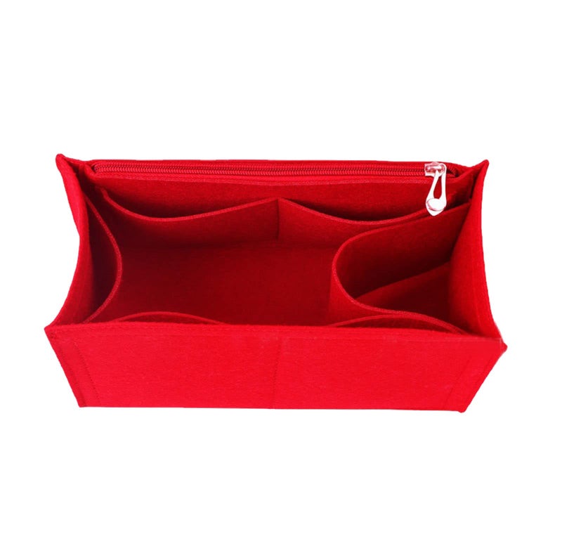 Lckaey Bag Organizer for Onthego PM bag Felt Purse Insert with Detachable Zipper Pocket ONTHEGO Insert Removable1080red -S - Image 5