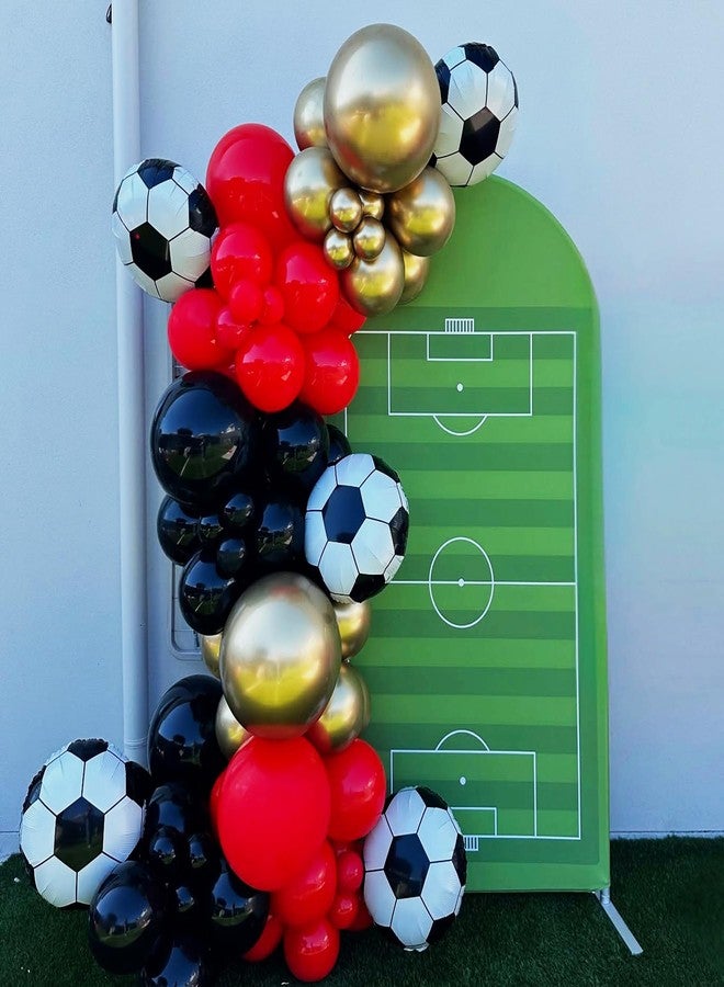KHC-KHF Soccer-Balloons 10PCS 18in Round Soccer Ball Football Balloons Birthday Game Day Sports Themed Party Decoration team celebration Activities Supply - Image 5