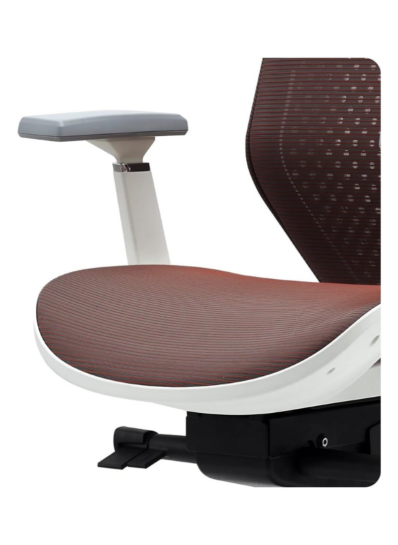 NAVODESK Navodesk ROVER Chair Full Mesh Modern Office Chair Ergonomic Adjustable With 3D Armrest Breathable Mesh Seat Cherry Red  - Image 5