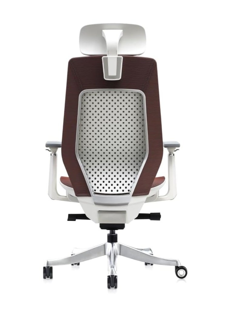 NAVODESK Navodesk ROVER Chair Full Mesh Modern Office Chair Ergonomic Adjustable With 3D Armrest Breathable Mesh Seat Cherry Red  - Image 3
