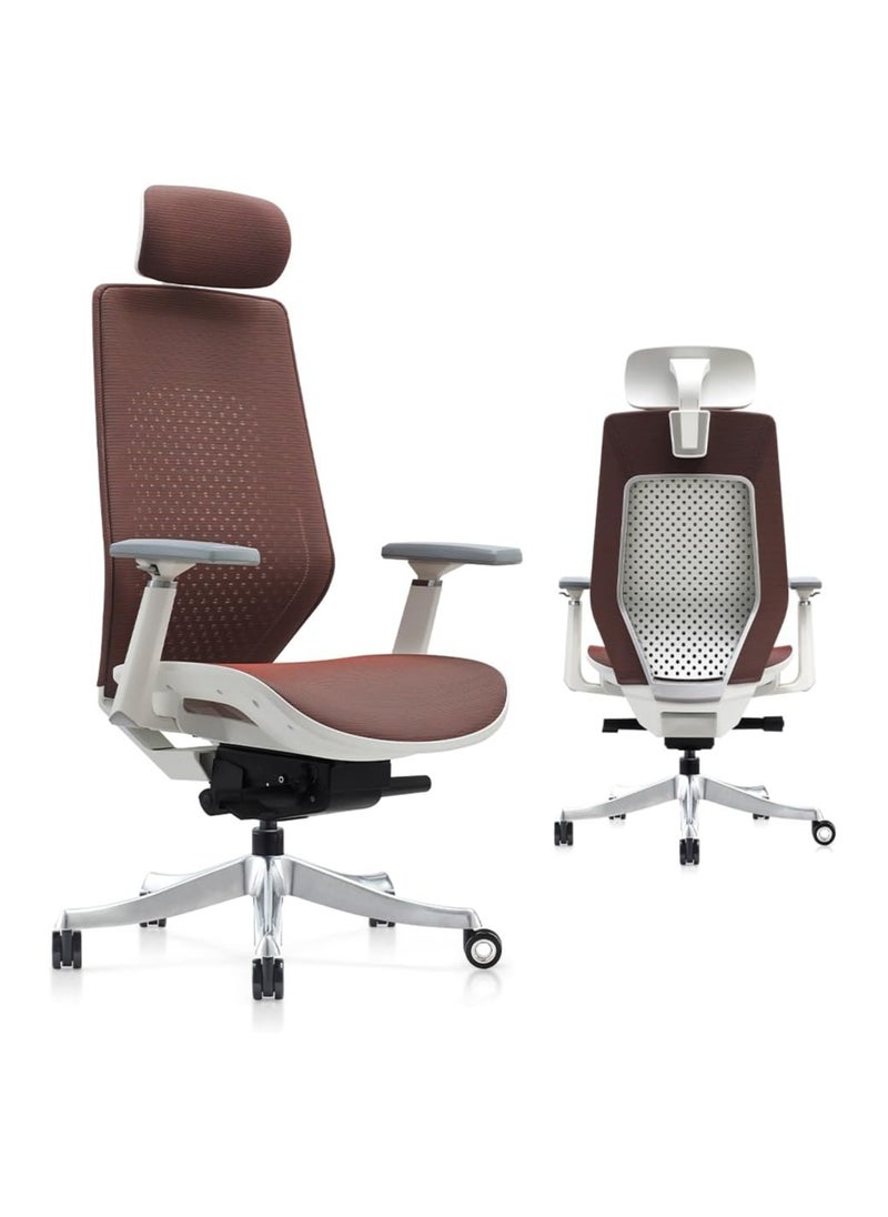 NAVODESK Navodesk ROVER Chair Full Mesh Modern Office Chair Ergonomic Adjustable With 3D Armrest Breathable Mesh Seat Cherry Red  - Image 1