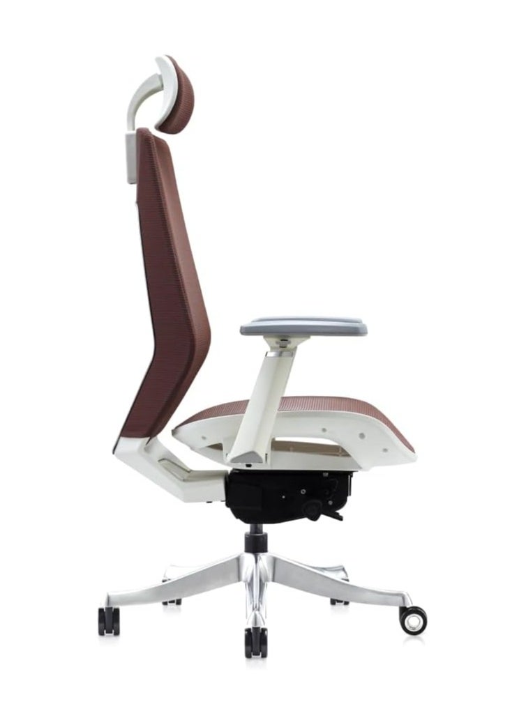 NAVODESK Navodesk ROVER Chair Full Mesh Modern Office Chair Ergonomic Adjustable With 3D Armrest Breathable Mesh Seat Cherry Red  - Image 2