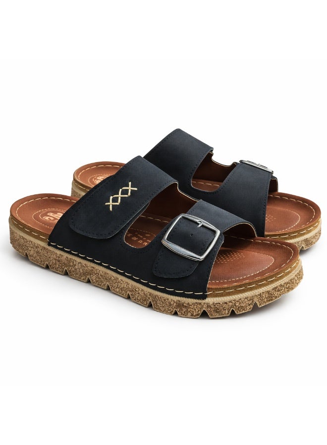 شبشب رجالي مريح بتصميم عصري – نعل طبي خفيف مع أحزمة قابلة للتعديل – مناسب للاستخدام اليومي داخل وخارج المنزل - Image 2