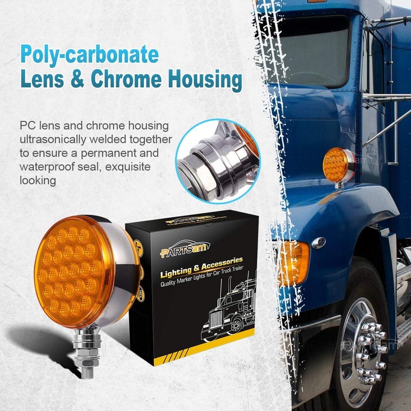 Partsam Amber LED Dual-Face Trailer Lights - Image 2