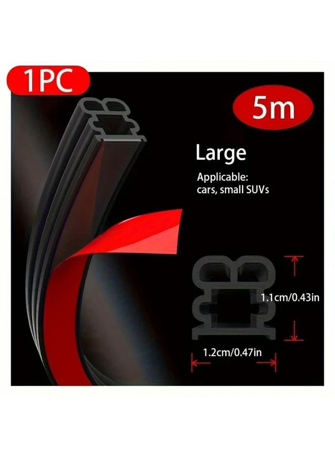 Black Car Door Seal Strip 984 25 Inch Universal Self Adhesive Weather Stripping - Image 3