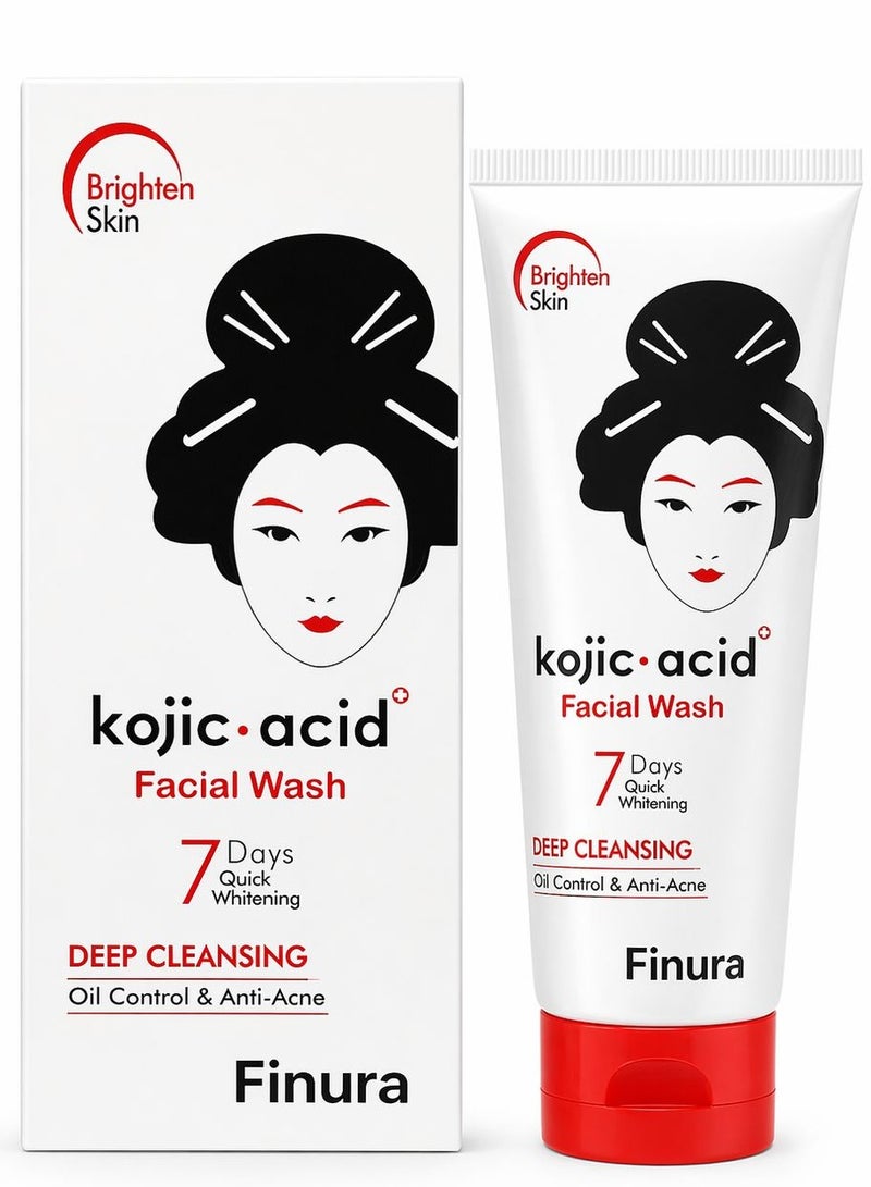 Finura kojic Acid Facial Wash Deep Cleansing Oil Control & Anti-Acne 100g - Image 1