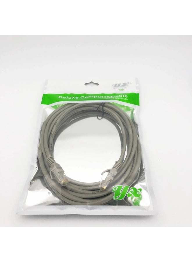 Premium Grade Copper Wire With Crystal Head Computer Network Cable Route Router 1-30 Meters Length Motorcycle Electronic Accesso-Color:Grey-Line Length:5 Meters Five Types Of Network Cable  - Image 4