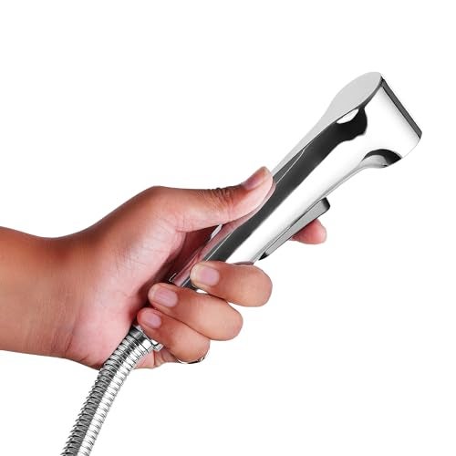 Orvos Health Faucet, Zenith, ABS Outer Body with Brass Pin, with 1 to 1.2 Meter Extendable SS 304 Shower Hose and Wall Hook, Jet Spray for High End Luxury Toilets - Image 5