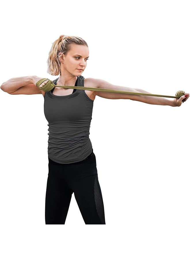 Kintex Fitness Band 2.5 m x 15 cm Exercise Band in 7 Strengths 100% Latex Portable Training Band - Image 4