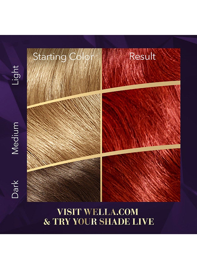 WELLA Koleston Supreme Hair Color 77/44 Volcano Red - Image 5