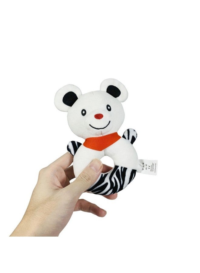 Bbsky New Black And White Series Rabbit Koala Bear Hand Ring Baby Cartoon Plush Toy Hand Rattle - Image 2