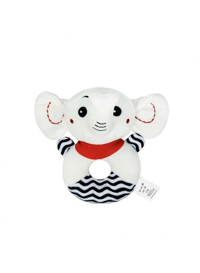 Bbsky New Black And White Series Rabbit Koala Bear Hand Ring Baby Cartoon Plush Toy Hand Rattle - Image 5