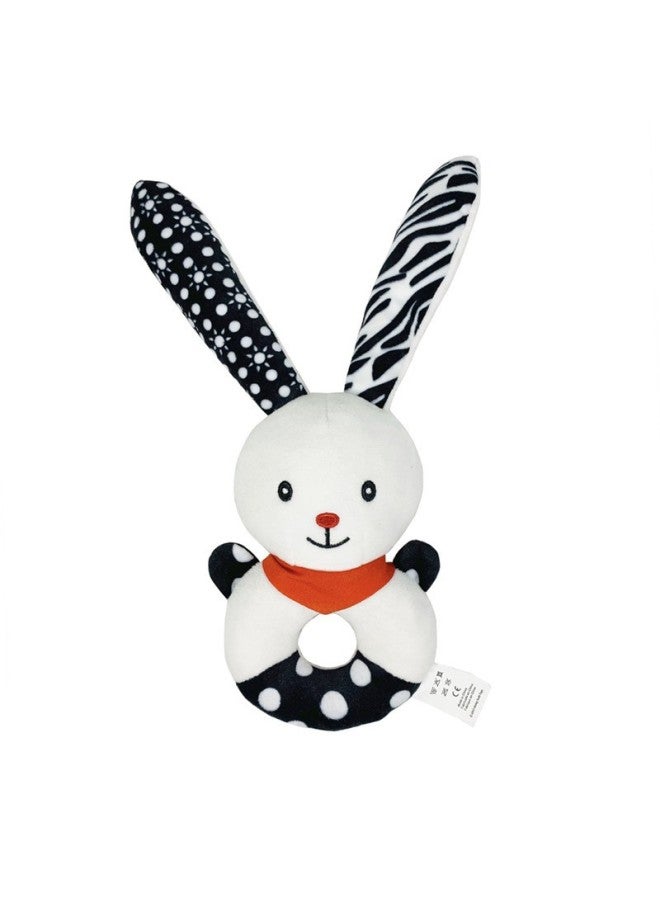 Bbsky New Black And White Series Rabbit Koala Bear Hand Ring Baby Cartoon Plush Toy Hand Rattle - Image 4