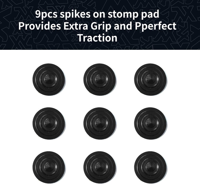 XCMAN 4 Layer-Cone Studs Dia 7.87 Inch Aluminum Snowboard Stomp Pad - 9pcs - Image 4