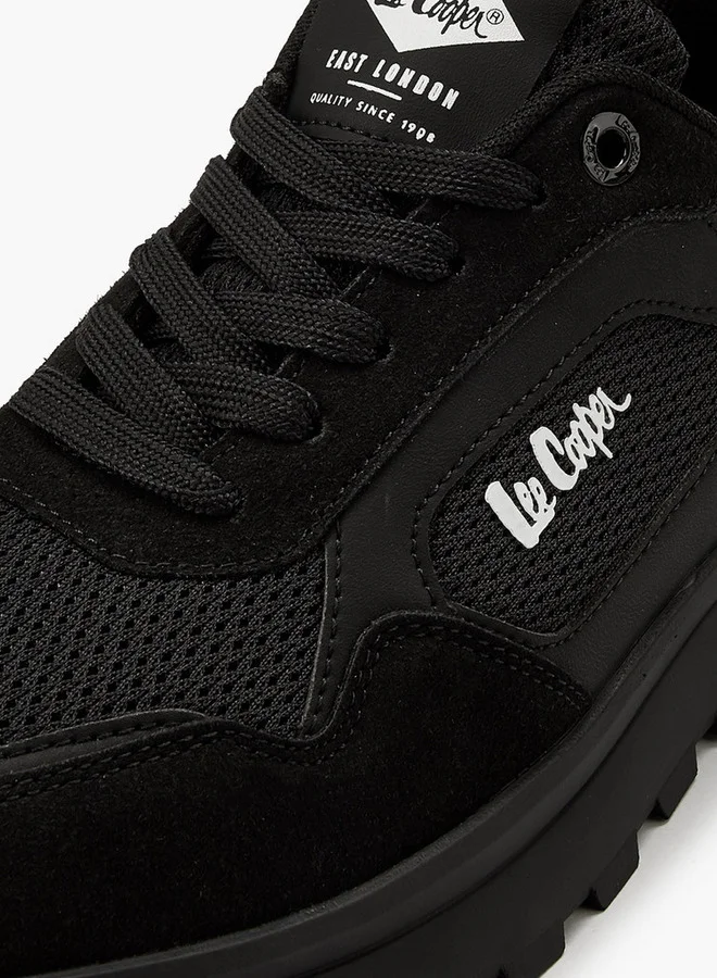 Lee Cooper Men's Panelled Lace-Up Sneakers