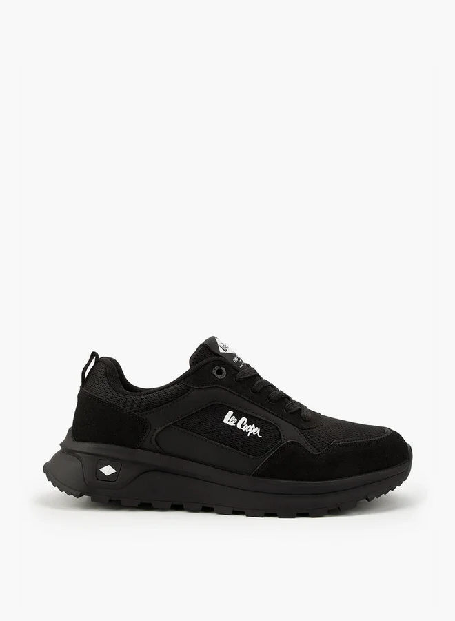 Lee Cooper Men's Panelled Lace-Up Sneakers