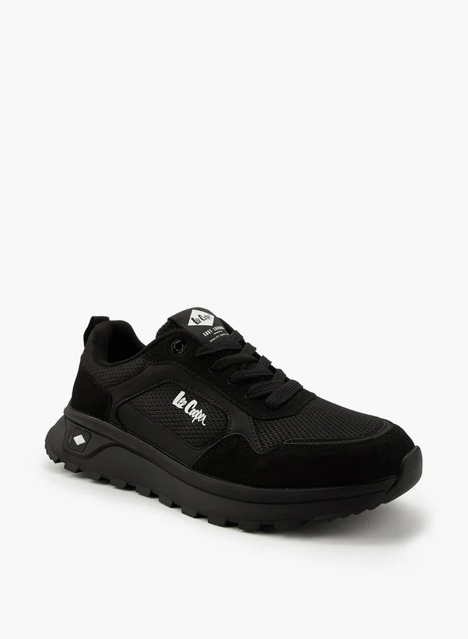 Lee Cooper Men's Panelled Lace-Up Sneakers