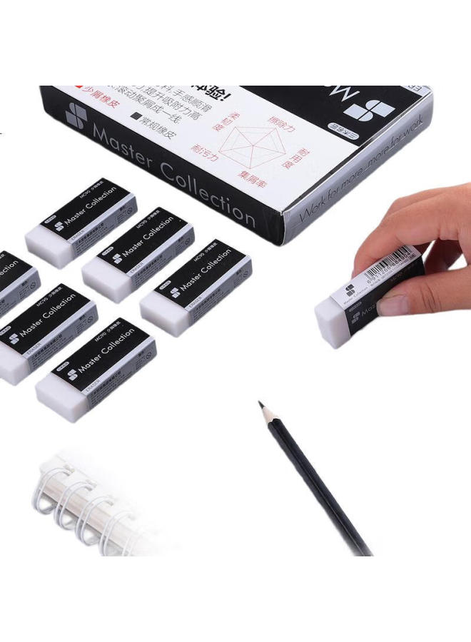 Sunwood Mingjiang Series, Low-Residue Eco-Friendly Eraser For Students' Drawing, Art Exam Cleaning, 30-Pack, Mc90 - Image 1