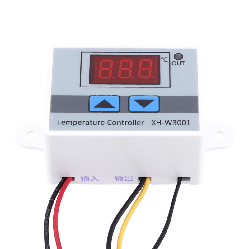 Digital Temperature Controller: 0.1℃ High Accuracy ABS Flame Retardant Housing - Waterproof Stainless Steel Probe Embedded Thermostat for Industrial Hatching Air Conditioning Equipment - Image 2