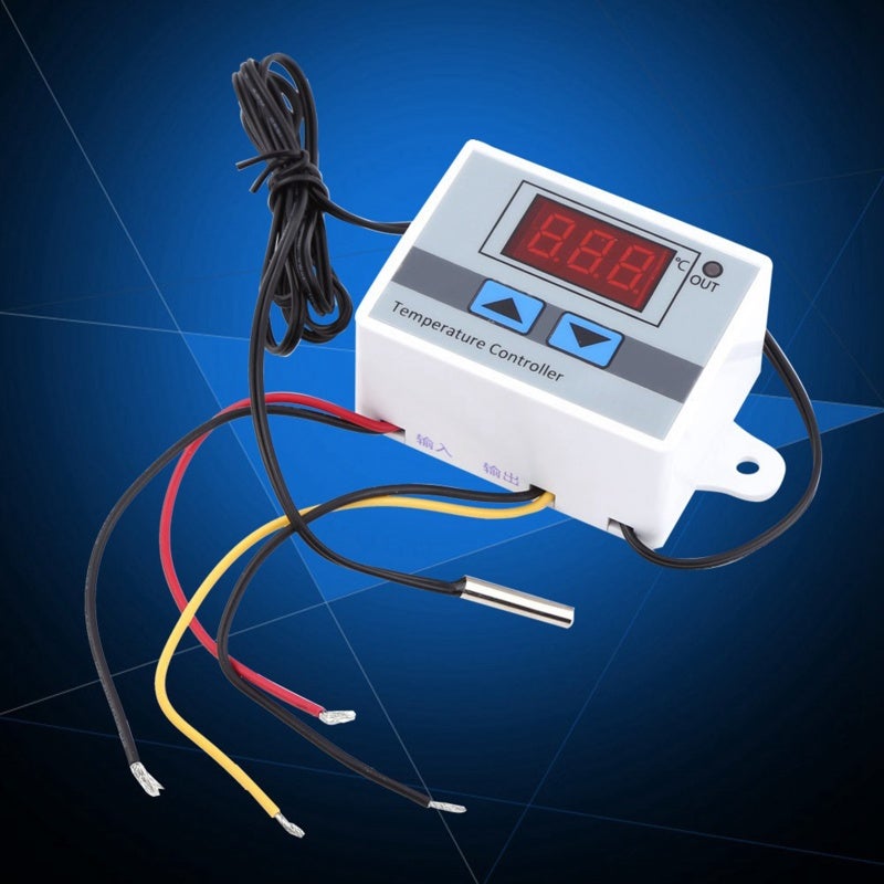 Digital Temperature Controller: 0.1℃ High Accuracy ABS Flame Retardant Housing - Waterproof Stainless Steel Probe Embedded Thermostat for Industrial Hatching Air Conditioning Equipment - Image 5