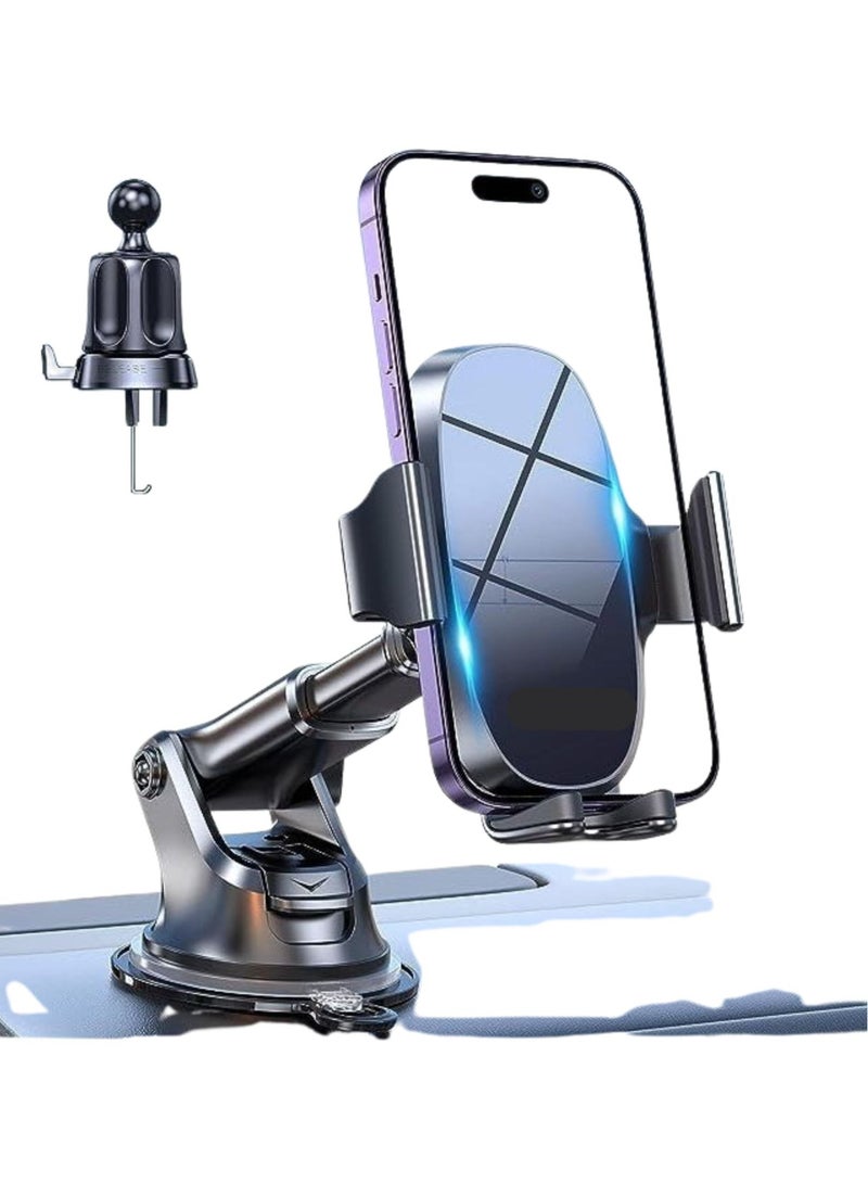 HAVEN Car Phone Holder, 4-in-1 Mobile Holder for Dashboard, Windshield & Air Vent - Image 1