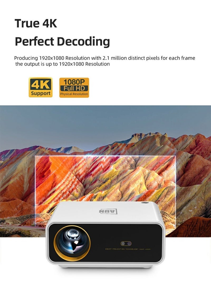 أون جهاز عرض رقمي ذكي U001 عالي الدقة يعمل بنظام Android TV بدقة 1080 بكسل و4K لأجهزة المسرح المنزلي والألعاب والأعمال والتعليم - Image 5