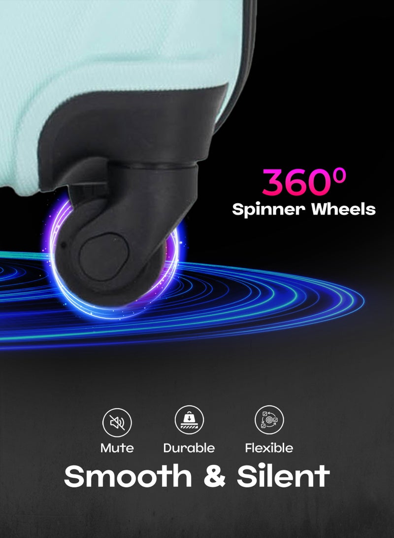 فيبتور مجموعة من 4 حقائب سفر بعجلات ABS مع قفل رقم 20،24،28،32 بوصة - Image 2