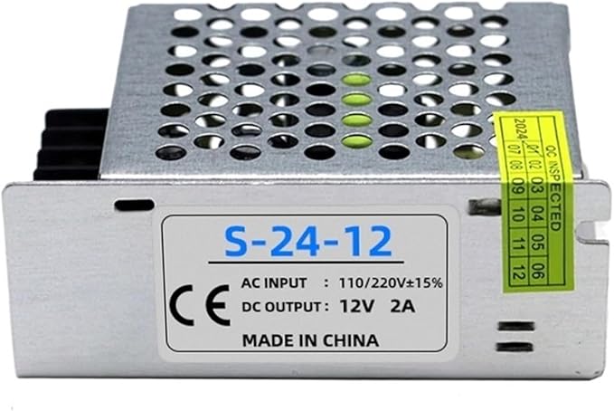 محول AC DC 100-240 فولت إلى 12 فولت 2 أمبير 24 واط، مزود طاقة محول إضاءة LED 110-220 فولت 15 فولت مستمر 12 فولت 24 واط - Image 1