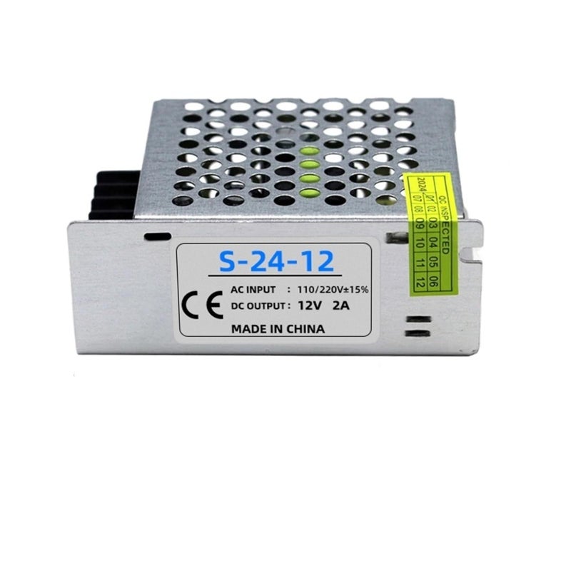 محول AC DC 100-240 فولت إلى 12 فولت 2 أمبير 24 واط، مزود طاقة محول إضاءة LED 110-220 فولت 15 فولت مستمر 12 فولت 24 واط - Image 2