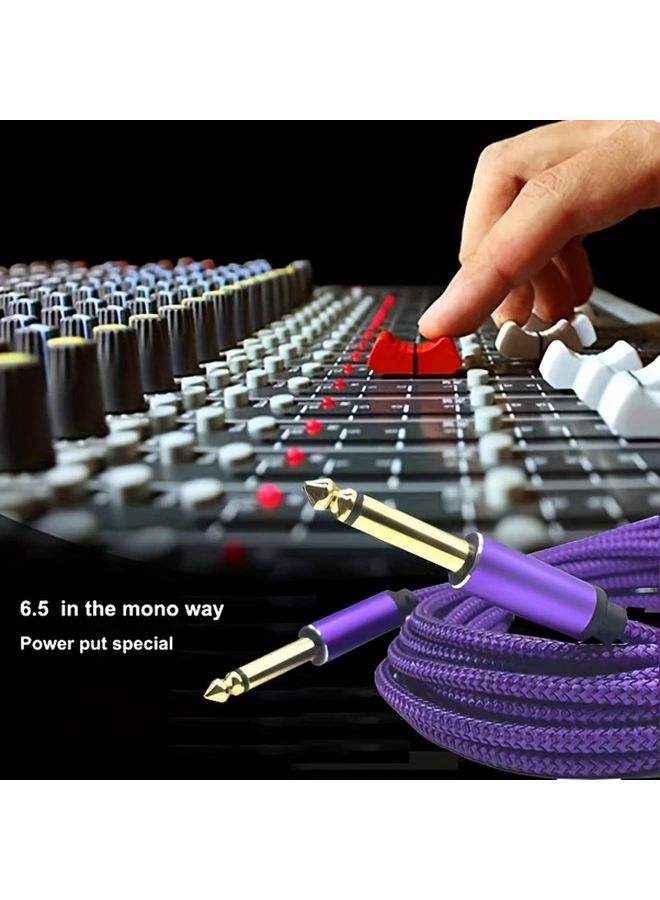Professional 6.35mm Instrument Cable 590.55 Inch Male to Male for Guitar Bass Amps Mixers - Image 4
