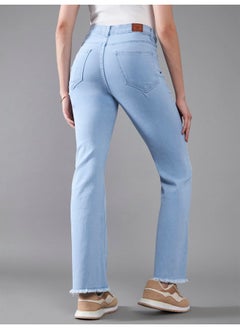 Miss Chase Miss Chase Women's Boot Cut High/Mid Rise Clean Look Regular/Cropped Stretchable Denim Jeans (Plus (MCSS24DEN79-03-158-28, Light Blue, 28)  - Image 4