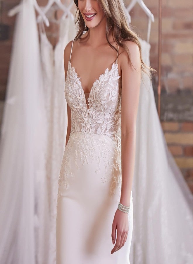 بريلوف سوار زفاف نسائي من بريلوف، سوار دائري مرصع بالكريستال والماس، سوار تنس مطاطي بلون فضي شفاف - Image 3