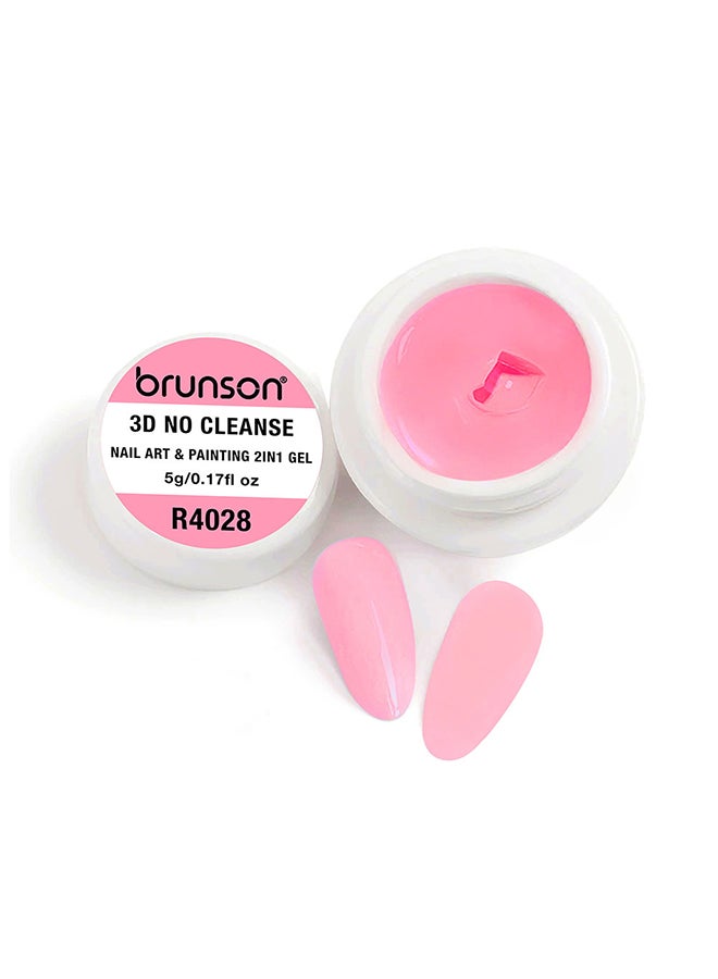 طلاء جل 5 جرام فن الأظافر الفرنسي أومبري نقع UV LED طلاء جل للمناكير والباديكير طويل الأمد 3D بدون تنظيف فن الأظافر 2 في 1 جل كريمي طلاء جل للنحت 3D توازن ذاتي جيد صبغة غنية