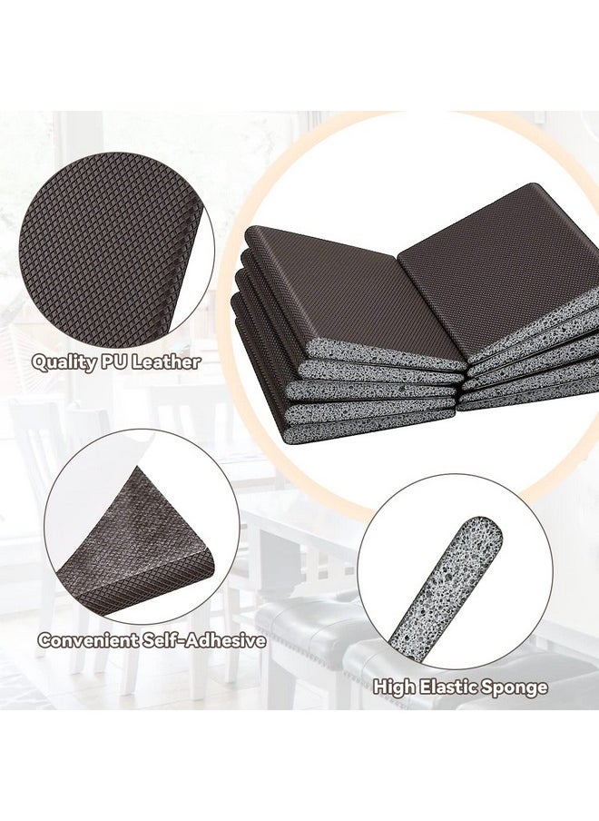 Tenalleys 30Pcs Door Corner Seals Exterior Self-Adhesive Door Frame Seal Corner Foam Door Frame Seal Draft Stopper Corner Seal Pads with Adhesive for Isolation of Noise and Weather Stripping (Brown)  - Image 4