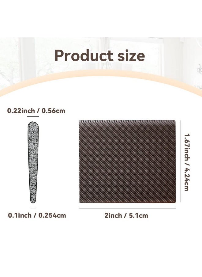 Tenalleys 30Pcs Door Corner Seals Exterior Self-Adhesive Door Frame Seal Corner Foam Door Frame Seal Draft Stopper Corner Seal Pads with Adhesive for Isolation of Noise and Weather Stripping (Brown)  - Image 2