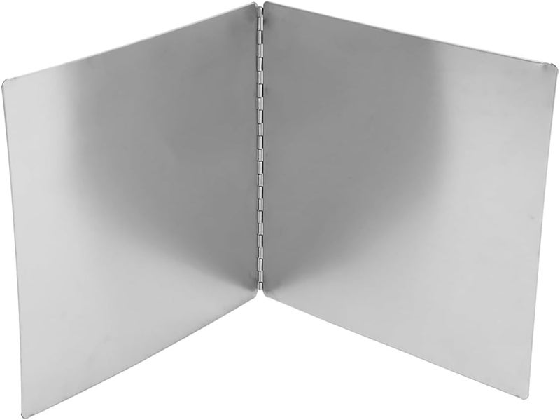 Uonlytech Stainless Steel Fry Wall Splatter Guard 30cm X 40cm Foldable Oil Splash Screen Heat Insulation Backsplash Protector for Stove Cooking Safety - Image 1