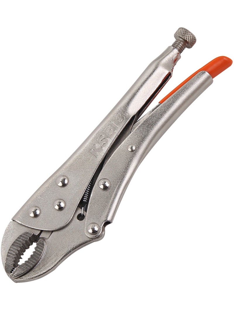 KSEIBI 10Inch Curved Jaw Locking Plier with Wire Cutter , High Quality Tool Steel, Locking Pliers with Wire Cutter, Clamping,Holding, for Securely Gripping a Wide Variety of Surfaces from any Angle.  - Image 1
