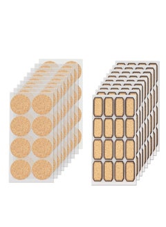 Y&D 360 Pcs Wooden Stickers Labels, Rectangle Round Handwritten Waterproof Cork Jar Address Freezer Stationery Classification Labels for Storage Boxes Small Sticky  - Image 1