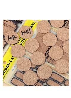 Y&D 360 Pcs Wooden Stickers Labels, Rectangle Round Handwritten Waterproof Cork Jar Address Freezer Stationery Classification Labels for Storage Boxes Small Sticky  - Image 4