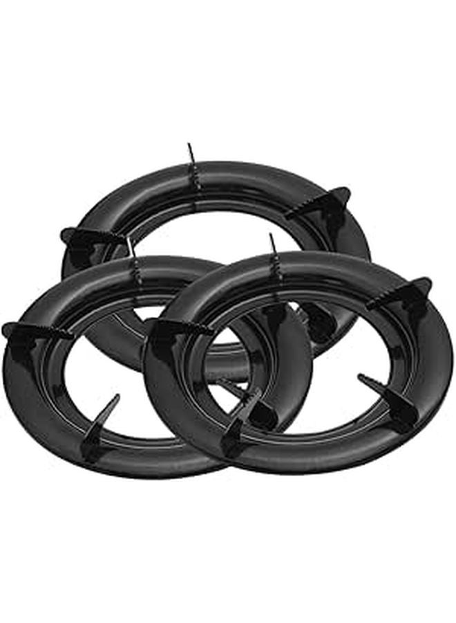 3pcs Iron Wok Ring Stove Rack Replaceable Grate for Kitchen Hotel Restaurant - Image 1