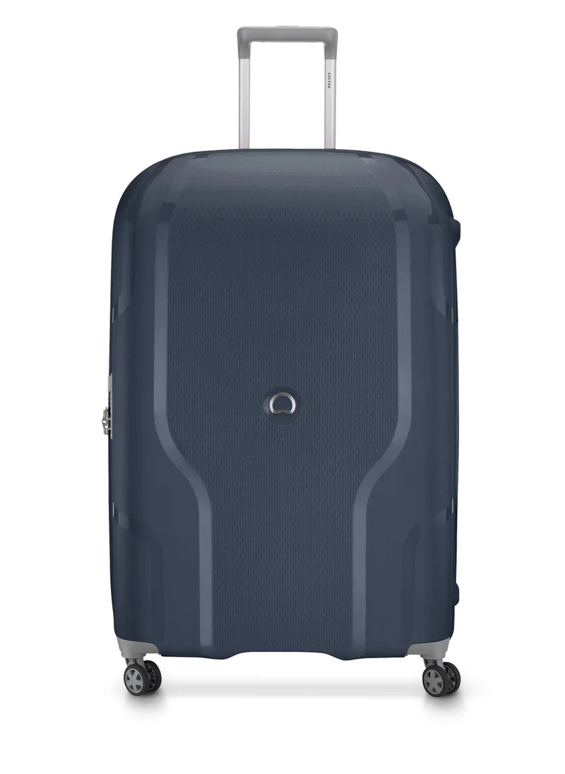 DELSEY Paris Recycled Clavel 70Cm Expandable 4 Double wheel Check-In Luggage Trolley Blue Jean